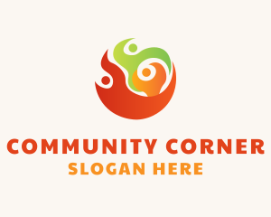 Community People Charity logo design