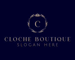 Crown Wreath Boutique logo design