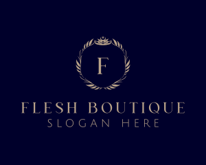 Crown Wreath Boutique logo design