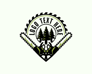 Chainsaw Lumberjack Woodwork logo