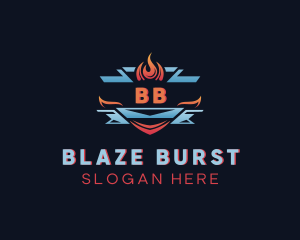 Fire Ice Blaze logo design