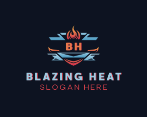 Fire Ice Blaze logo design