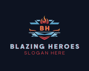 Fire Ice Blaze logo design