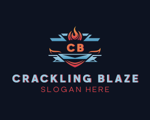 Fire Ice Blaze logo design