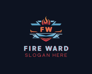 Fire Ice Blaze logo design