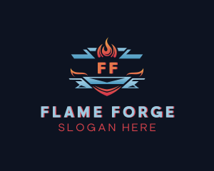 Fire Ice Blaze logo design