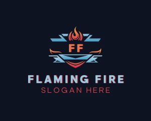 Fire Ice Blaze logo design