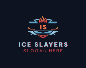 Fire Ice Blaze logo design