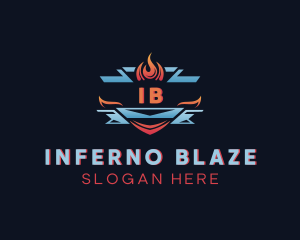 Fire Ice Blaze logo design