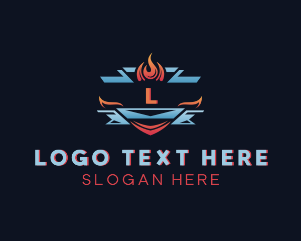 Blaze logo example 3