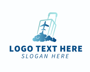 Flying Airplane Luggage logo