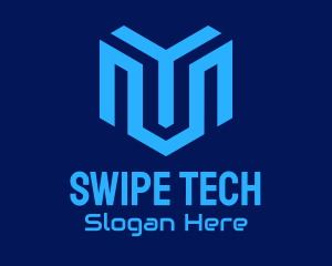 Blue Tech Company logo design