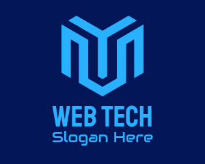 Blue Tech Company logo design