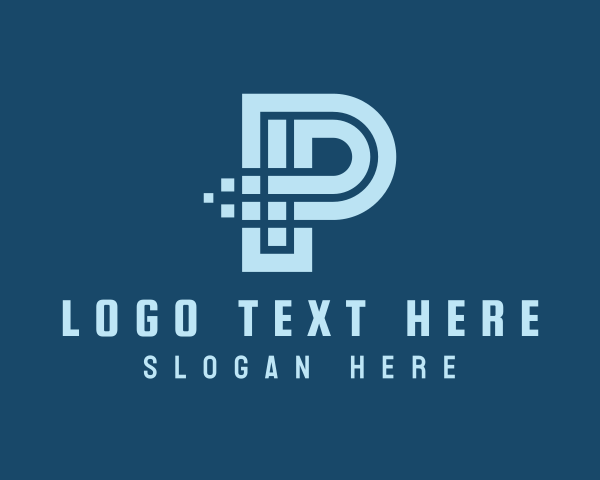 Pixelate logo example 3
