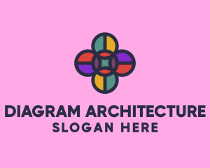 Polygonal Flower Mosaic logo