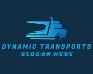 Fast Blue Truck  logo design