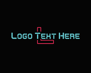 Cyber Neon Programmer logo