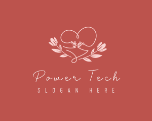 Floral Heart Hug logo