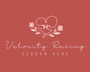 Floral Heart Hug logo