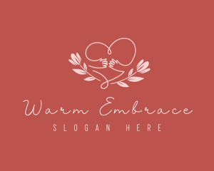 Floral Heart Hug logo