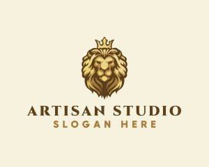 Royal Lion Crown logo design