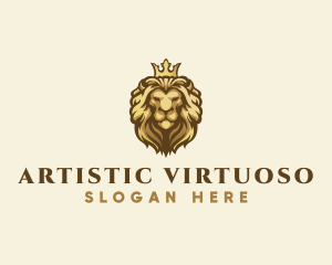 Royal Lion Crown logo design