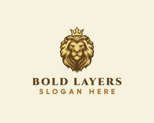 Royal Lion Crown logo design