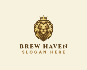 Royal Lion Crown logo design