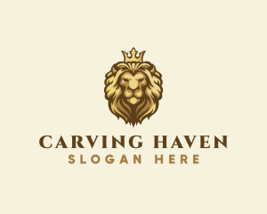 Royal Lion Crown logo design