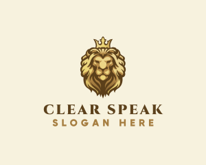 Royal Lion Crown logo design