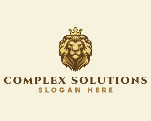 Royal Lion Crown logo design