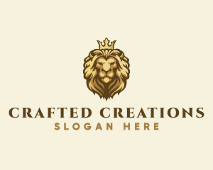 Royal Lion Crown logo design