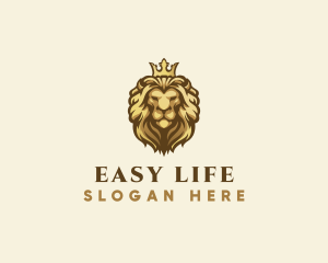 Royal Lion Crown logo design