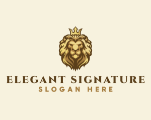 Royal Lion Crown logo design