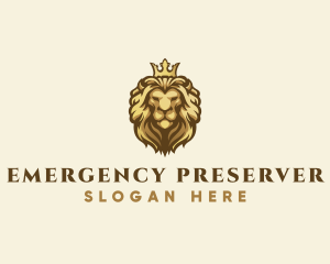 Royal Lion Crown logo design