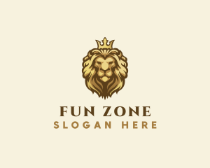 Royal Lion Crown logo design