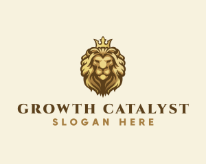 Royal Lion Crown logo design