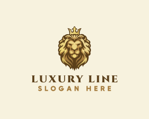 Royal Lion Crown logo design