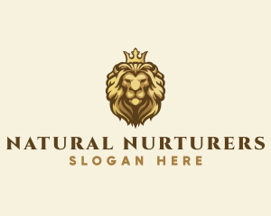 Royal Lion Crown logo design