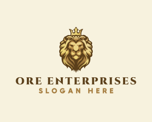 Royal Lion Crown logo design