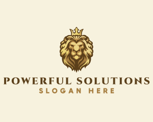 Royal Lion Crown logo design