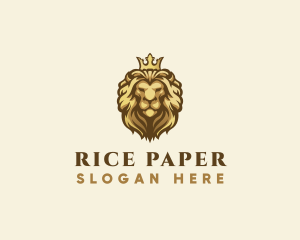 Royal Lion Crown logo design