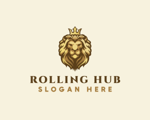 Royal Lion Crown logo design