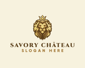 Royal Lion Crown logo design