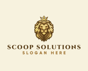 Royal Lion Crown logo design