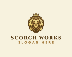 Royal Lion Crown logo design