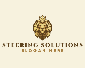 Royal Lion Crown logo design