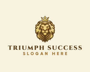 Royal Lion Crown logo design