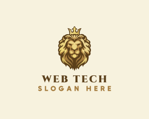 Royal Lion Crown logo design