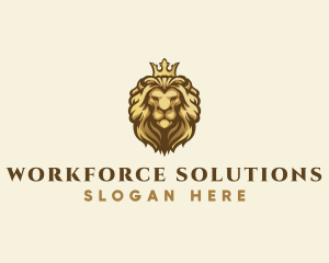 Royal Lion Crown logo design